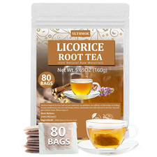 Premium 80 Licorice Root Tea Bags, Made with 100 High Sweetness Wild Licorice R
