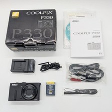 Nikon COOLPIX P330 fotocamera digitale compatta nera testata funzionante venditore Giappone