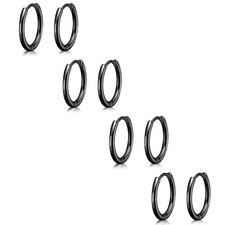 Small Gold Huggie Hoop Earrings Set for Women 14K Real Gold Plated Hypoallergeni