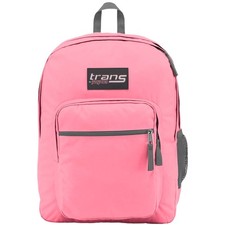 Trans by JanSport 17" SuperMax Backpack, Pansy Pink School Travel Bag