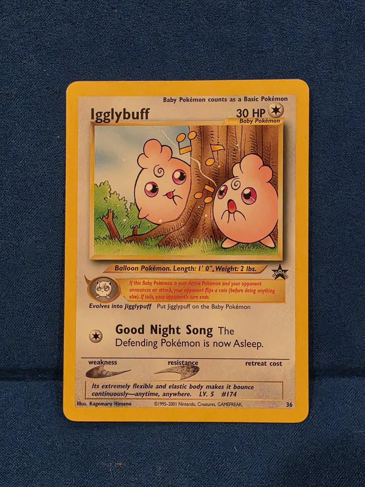 Pokemon TCG Igglybuff WotC Black Star Promo #36 Near Mint (2001)