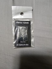 Mortus Viventi Death Tarot Card Pin Per Aspera Ad Astra Collectible Pinback