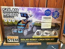 12-in-1 Solar Robot Kit STEM Building Toy Science Project Education 190pc NEW