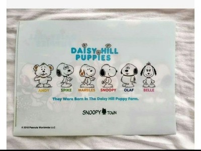 スヌーピータウン　クリアファイルA4 Daisy Hill Puppies Daisy Hill Puppies A4 Clear File Folder Snoopy Olaf Character