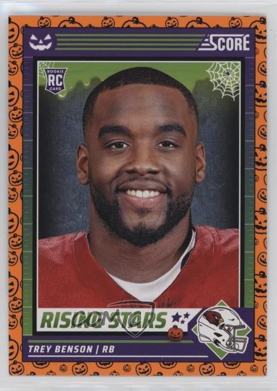 2024 Score-A-Treat Rising Stars Orange Pumpkins Trey Benson #47 Rookie RC 11pj