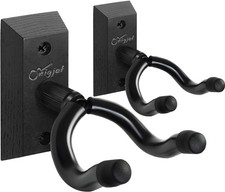 SNIGJAT Guitar Wall Mount 2 Pack, Guitar Hanger Wall Hook Holder Stand with S...
