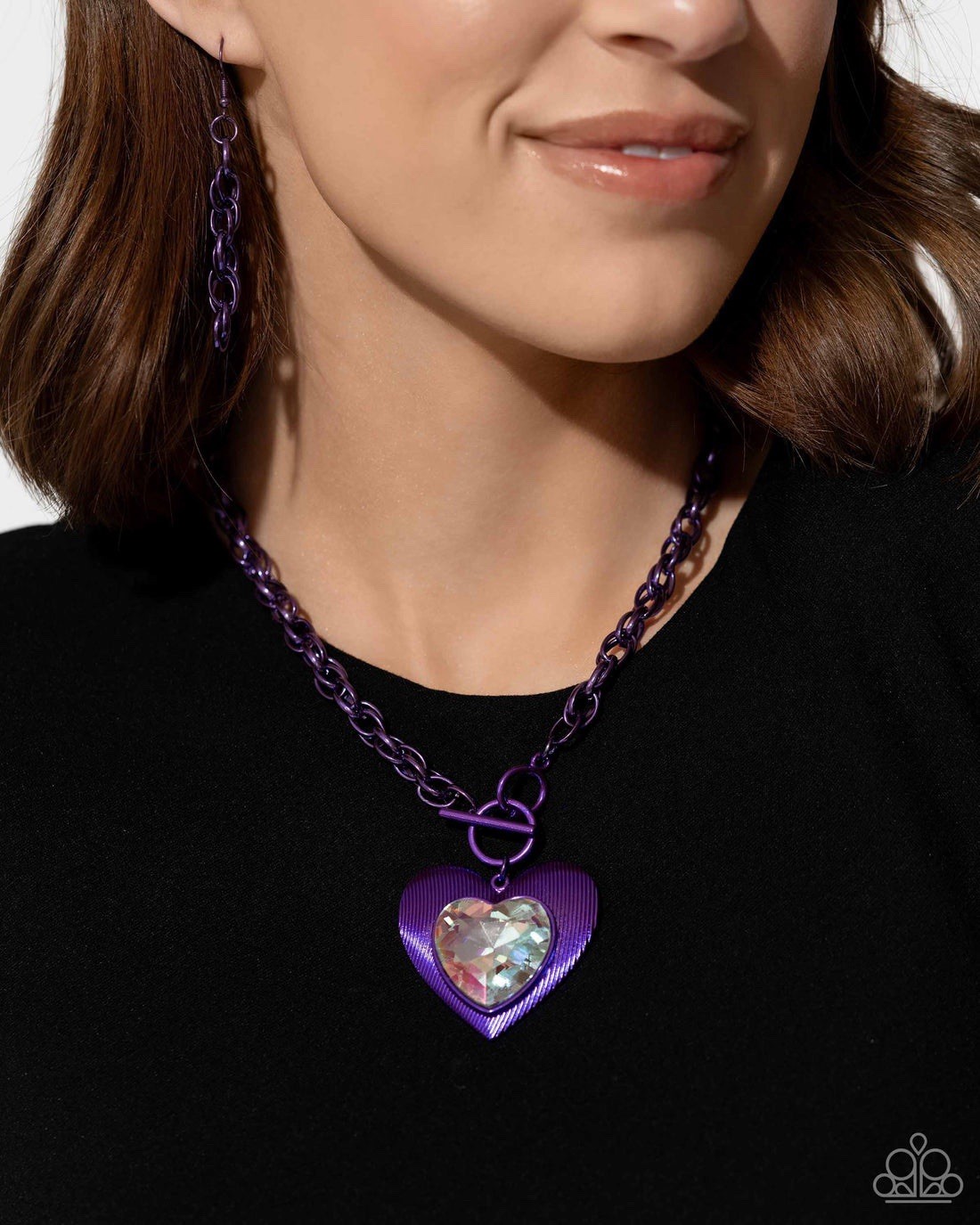 New Paparazzi Jewelry-Modern Matchup Necklace-Purple
