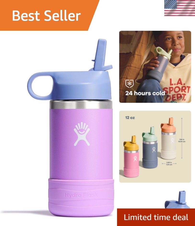 For School - Stainless Steel And Insulated With Straw Cap -.