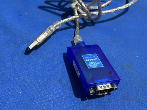 Serial Converter 9 Pin Adapter Cable PDA 3Ft Translucent USB 2.0 to RS232