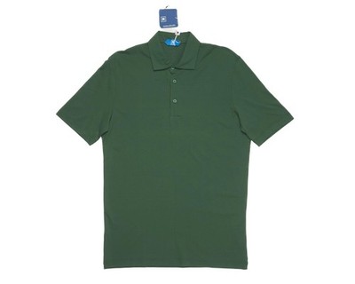 Kired by Kiton $395 NWT Green Slim Fit Polo Shirt Crepe Cotton S (48 IT)