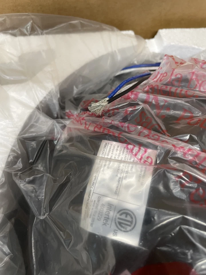 Harbor Breeze  3856486 Summersville 52” Textured Black Driftwood Fan *PARTS ONLY - Image 3 of 4