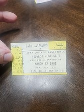 1981 LSU Basketball Beats Wichita St Ticket Stub To Advance To Final Four