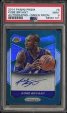 2014 PRIZM KOBE BRYANT GREEN PRIZM AUTO PSA 9 SSP AUTOGRAPH POP 3 None Higher!