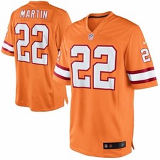 NWT Doug Martin Men’s Large Tampa Bay Buccaneers Orange Throwback Fan Jersey NFL