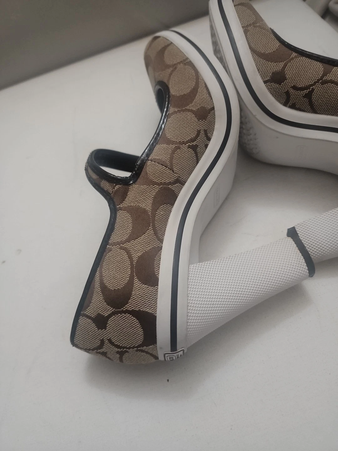 Scarpe eleganti COACH donna COACH zeppa marrone taglia 8B