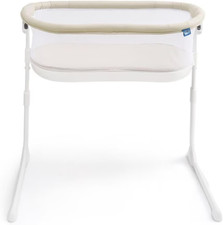 Bassinest Lite Slide over Bed Baby Bassinet with Mesh Walls for Airflow and Visi