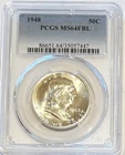 Uncirculated Roll PCGS Graded MS64FBL Franklin Half Dollars. READ DESCRIPTION