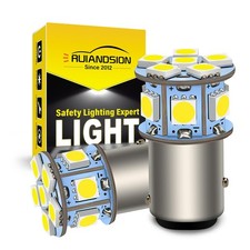 2pcs 1157 LED Bulb White 6V BAY15D 5050 12SMD Light Bulbs Back Up Reverse Brake