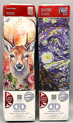 Diamond Dotz Special Edition 2 Kit Art Set Floral Deer & Starry Night