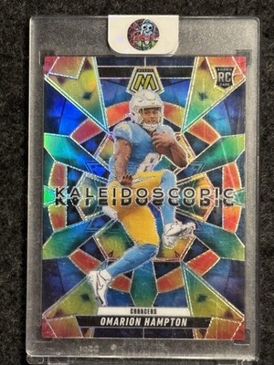 2025 Panini Mosaic #3 Omarion Hampton Kaleidoscopic SSP Los Angeles Chargers