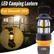 LED Work Light Camping Lantern Lights Hand For Dewalt 20V Battery Outdoor Lamps