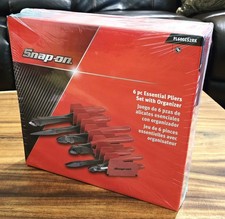 Snap on 6 Pc Essential Pliers Set with Organizer PL600ES2RK Red