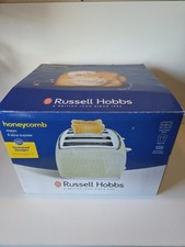 Russell Hobbs 26072 Honeycomb 4-Slice Toaster Cream High Lift Wide Slots