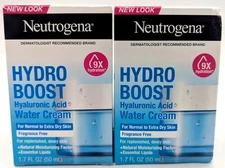 *NEW 2 PACK* Neutrogena Hydro Boost Water Face Cream with Hyaluronic Acid 1.7 oz