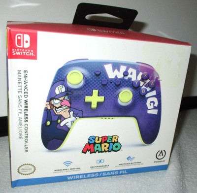 Nintendo Switch Super Mario Waluigi Enhanced Wireless Rechargeable Controller