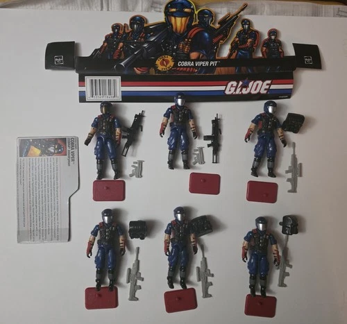 GI Joe COBRA 2006 VIPER PIT 6 Pack Set. Complete.
