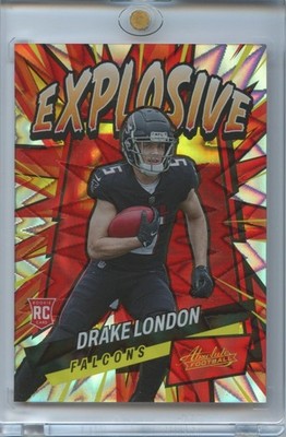 Drake London 2022 Absolute EXPLOSIVE SSP CASE HIT Rookie RC Atlanta Falcons