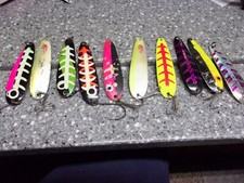 T22  salmon trolling spoon lure lot slammer north port