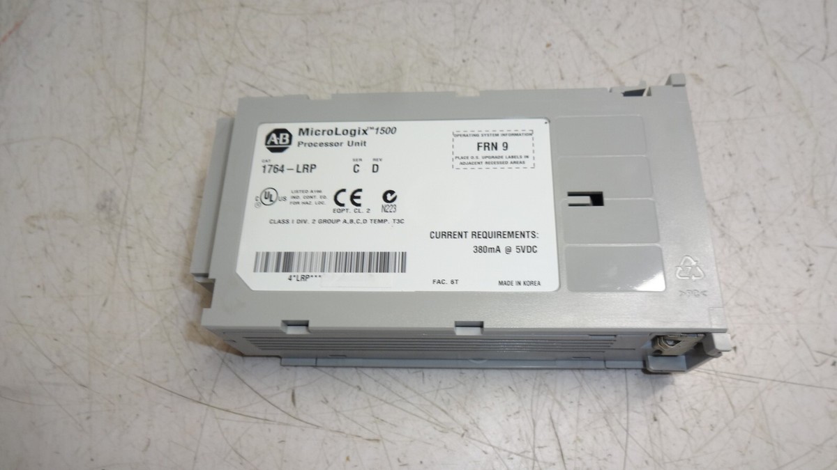 Allen Bradley 1764-LRP MicroLogix 1500 Ser.C Rev.D Frn.9