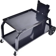 Heavy Duty Rolling Welding Cart with Wheels and Tank Storage for TIG MIG Welder