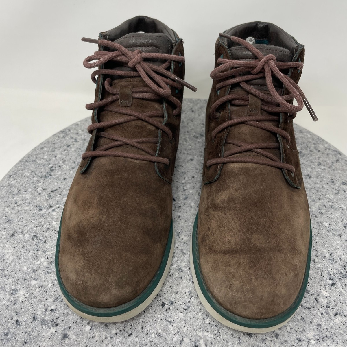 Teva Boots Chukka Mens 8 Brown Suede Leather Lace Up Ankle  display picture 2