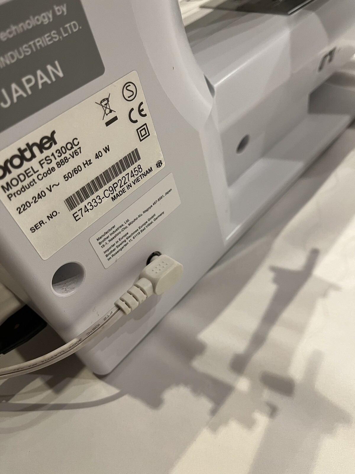 BROTHER FS130QC SEWING MACHINE ABSOLUTELY IMMACULATE CONDITION eBay