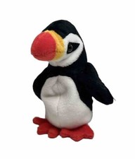 Ty Beanie Baby Puffer the Puffin 6" Tall Plush Animal with Heart Tag