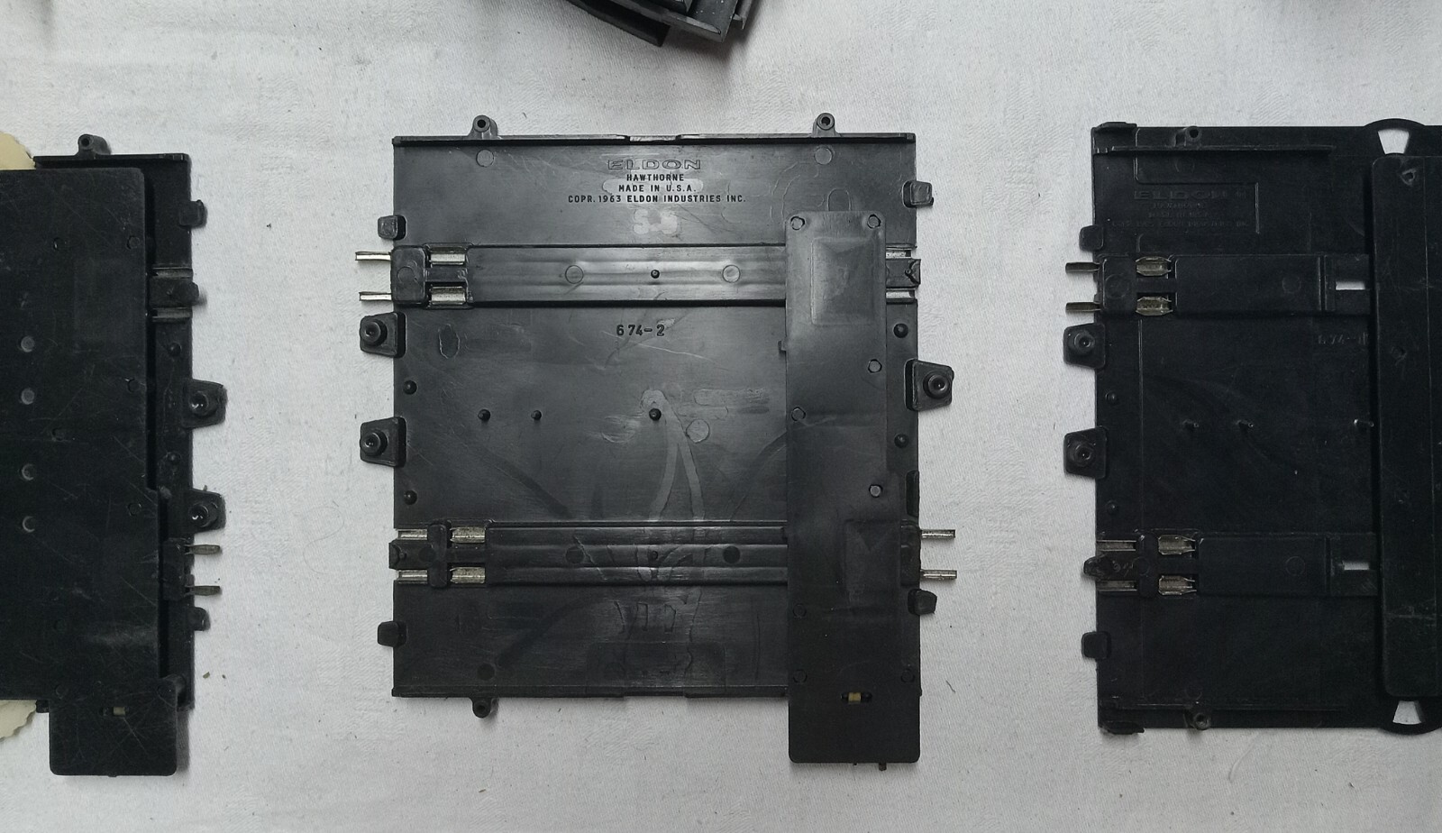 Vintage ELDON and UNGAR 1960s 132 Race Car Track Lot 40 curves 24