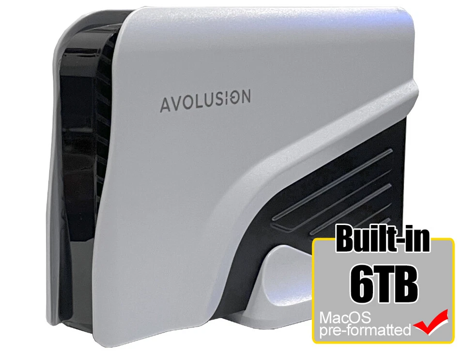 Avolusion PRO-Z Series 6TB USB 3.0 Externe Festplatte für MacOS & Time Machine