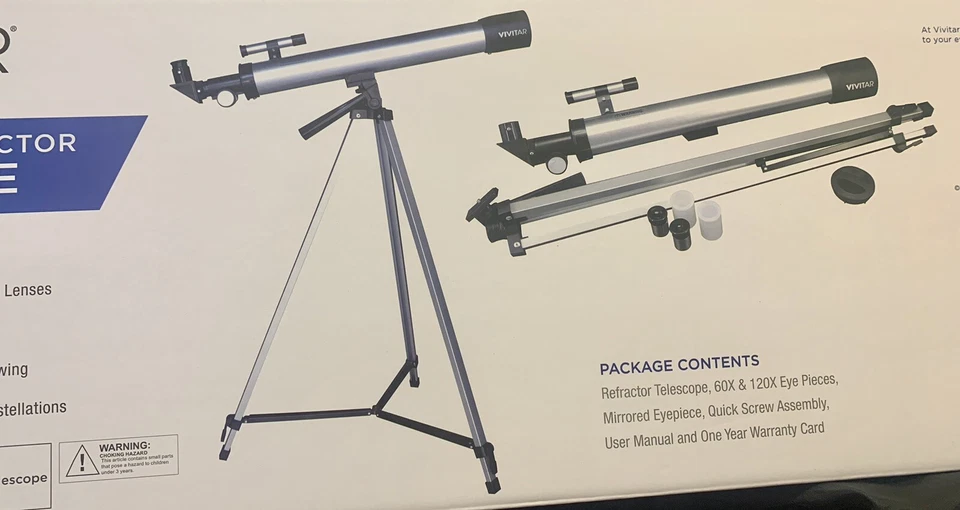 Vivitar TEL-50600 50mm Refractor Telescope - Image 2 of 4