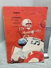 California Fighting Vulcans vs German October 6 1978 Football Program vintage