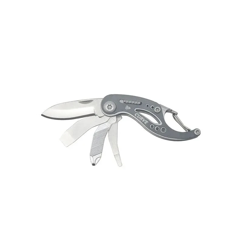 Gerber Curve Multi-Tool Keychain Compatible 6 Tools 1 oz. Grey 31-000206