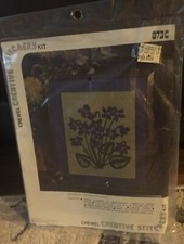 Crewel Creative Stitchery Kit Bouquet of Lilacs Vogart Crafts 873C Vintage