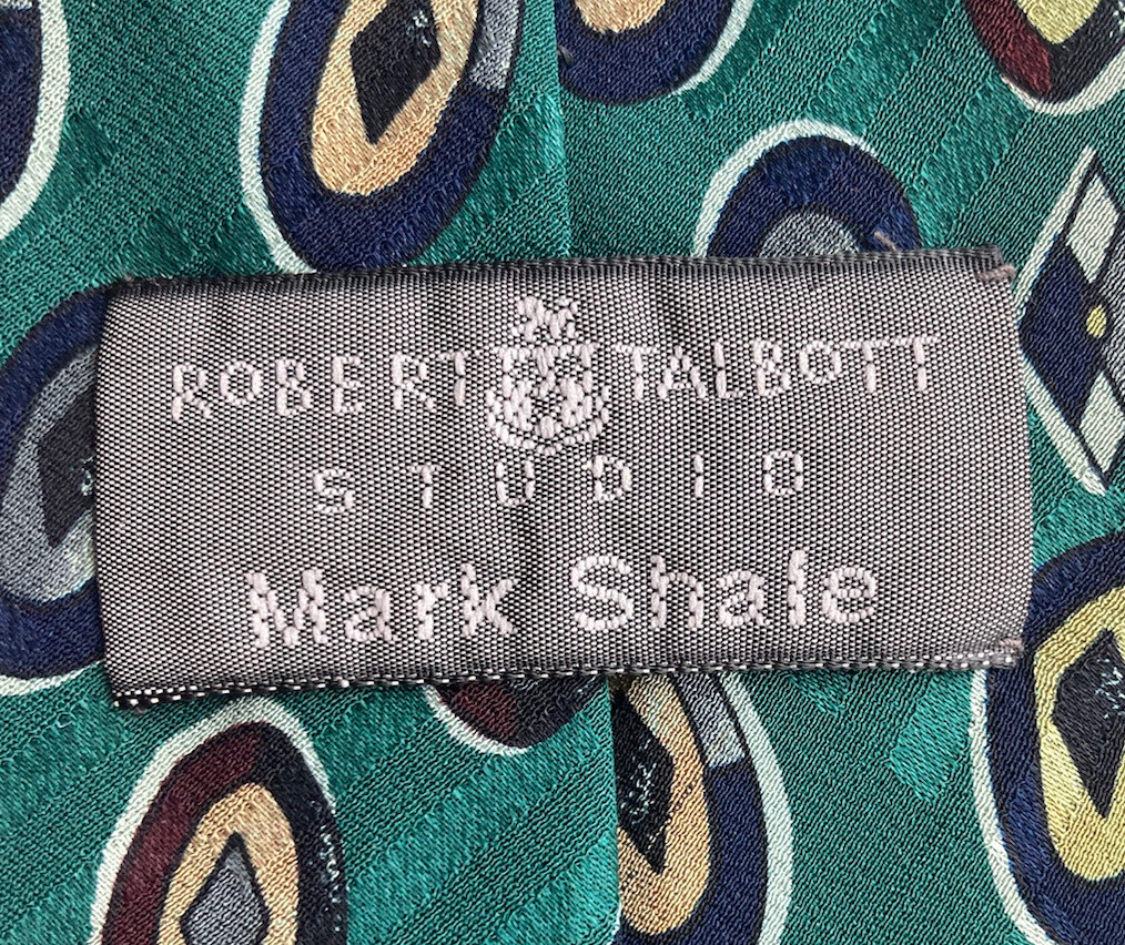 Robert Talbott Studio Mark Shale Green/Geometric … - image 4