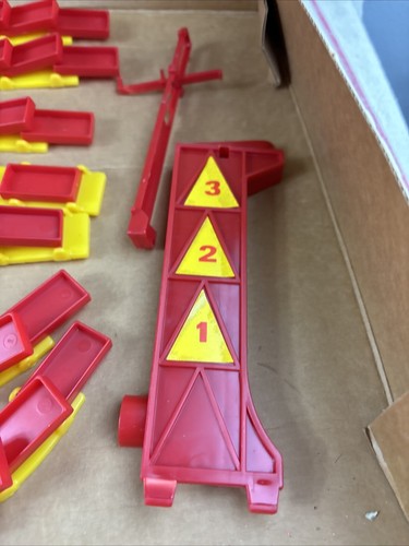 Vintage Pressman Game Domino Rally Chain Reaction Stunts w/ Instruction Book Box - Picture 10 of 23