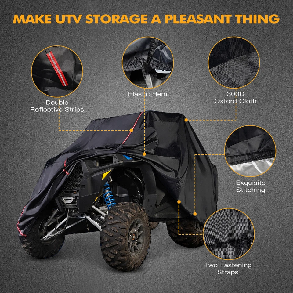 Cubierta de almacenamiento UTV protección impermeable para Polaris RZR XP 1000 2014-2021 Foto 3 de 4