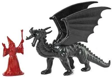 DFC Dragon and Wizard - 'Dragonriders of the Styx' - unpainted plastic