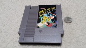 NES Nintendo, Skate or Die cartridge with manual & dust cover
