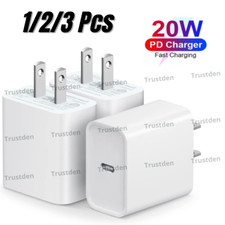 Fast Charger 20W PD Power Adapter USB-C For iPhone 14 13 12 11 Pro Max XR 8 iPad