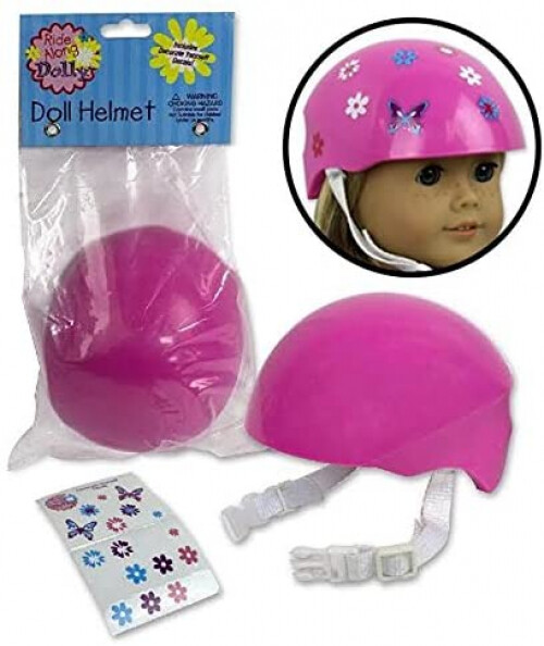doll bike seat and helmet